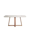 Ver imagem 6 de Conjunto de Jantar Mesa com Vidro Bennett 6 Cadeiras Saga - Natural C/ Cru