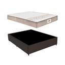 Ver imagem 2 de Base Box Cama Casal com Colchão (138x59x188) Gazin Cr35222 Natural/marrom