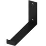 Suporte para Prateleira 25cm Mão Francesa Reforçada em L Aço Carbono Preto Evidence Dimec - 1