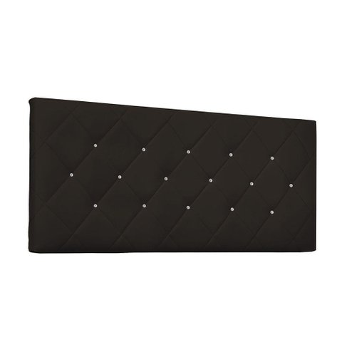 Cabeceira Painel Tânia Solteiro 90cm Corino Marrom