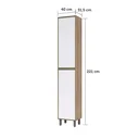 Ver imagem 3 de Paneleiro Torre Cozinha 2 Portas 40 - Módulo Cozinha Mel - Luciane 1315:Branco