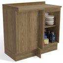 Ver imagem 2 de Armário de Cozinha Balcão de Canto 1 Porta 52x98cm com Tampo M625 Botanic Kappesberg