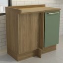 Ver imagem 1 de Armário de Cozinha Balcão de Canto 1 Porta 52x98cm com Tampo Botanic Kappesberg