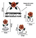 Ver imagem 3 de Kit 4 Peças Organizadores para Banheiro:laranja