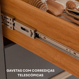 Cozinha Modulada 4 Peças com Torre Quente para Forno ou Microondas Divina - 5