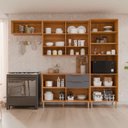 Ver imagem 6 de Cozinha Modulada 4 Peças com Torre Quente para Forno ou Microondas Divina Marrom/Cinamomo/Titânio