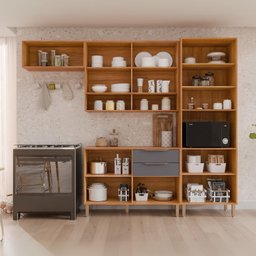 Cozinha Modulada 4 Peças com Torre Quente para Forno ou Microondas Divina - 6