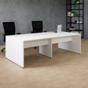 Ver mais imagens de Conjunto Estação de Trabalho Pé Painel 240x120cm Branco Yescasa