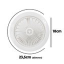 Ver imagem 5 de Ventilador de Teto Led Luzes Integradas com Controle Remoto 36w Branco