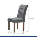 Ver imagem 3 de Mesa Kyra 170CMX90CM 6 Cadeiras Arizona Tampo Smart Plus Vidro Off White
