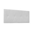 Ver imagem 1 de Painel de Cama 160cm Ancona Corano Branco - Lucadi Home