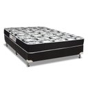 Ver imagem 1 de Cama Box Casal: Colchão Espuma D45 Luckspuma Gran Luck Pró Saúde + Base CRC Suede Black(138x188)