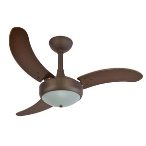 Ventilador De Teto 3 Pás Infinity Lux 2003 Marrom e Tabaco 220V