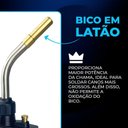 Ver imagem 3 de Kit Maçarico Turbo Hand Torch Hiatsu Jh-6st com Acendimento Automático + Gás Mapp para Maçarico