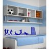 Adesivo Decorativo de Parede Esportes Time Jogando Futebol - 1