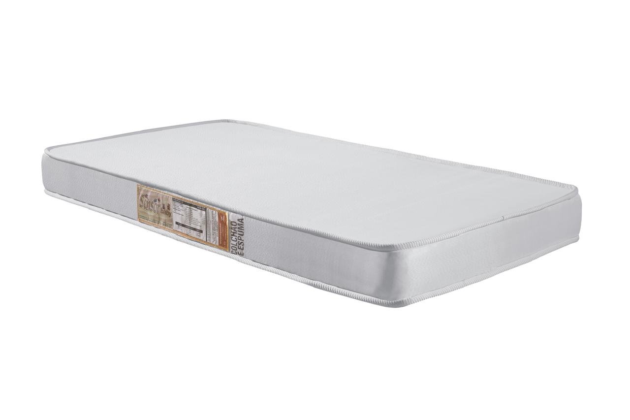 Colchão Berço Baby Infantil Espuma D20 Selado 0,70x1,30 Sensor:branco