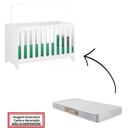 Colchão Berço Baby Infantil Espuma D20 Selado 0,70x1,30 Sensor:branco - 3