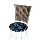 Ver imagem 6 de 2 Cadeiras Branca para Cozinha Hawai Avelã Assento Floral Cor:floral Preto