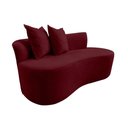 Ver imagem 3 de Namoradeira Sofá Feijão Hana 130cm Orgânica Suede
