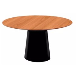 Mesa de Jantar Cone Base Preta e Tampo Lâminado 100cm ****somente a Mesa sem As Cadeiras***** - 2