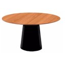 Ver imagem 2 de Mesa de Jantar Cone Base Preta e Tampo Lâminado 100cm ****somente a Mesa sem As Cadeiras*****