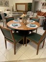 Ver imagem 1 de Mesa de Jantar Cone Base Preta e Tampo Lâminado 100cm ****somente a Mesa sem As Cadeiras*****