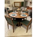 Ver imagem 1 de Mesa de Jantar Cone Base Preta e Tampo Lâminado 100cm ****somente a Mesa sem As Cadeiras*****