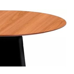 Mesa de Jantar Cone Base Preta e Tampo Lâminado 100cm ****somente a Mesa sem As Cadeiras***** - 3