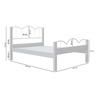 Cama Casal Mdf Oasis Preto/nature 151x202cm Estilo Retrô:branco - 5
