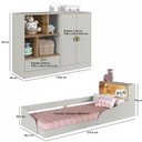 Ver imagem 7 de Cama Montessoriana com Cômoda 2 Portas 1 Gaveta MDP Arenas com Mel