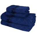 Ver imagem 2 de Kit 4 Toalhas Luxo Flabom 2 Banho + 2 Rosto 100% Algodão Premium Alta Absorção e Toque Aveludado Fla