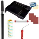 Ver imagem 1 de Rolo 23cm + Suporte Rolo 23cm + Bandeja 2,7l + 3 Lixas 120 + 3 Lixas 100 + Fita Crepe 48mmx50m + Cab