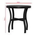 Ver imagem 3 de Mesa Mesinha de Apoio Lateral Ripada de Alumínio Para Área Externa e Interna