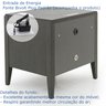 Mesa de Cabeceira Inteligente - Ct-22 - com Fechadura Biométrica, Carregador por Indução, Som Blueto - 8