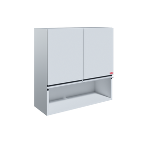 Armário Aéreo Lavanderia, Cozinha, Banheiro, Escritorio 60 Cm 2 Portas Branco