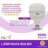 Kit 10 Lâmpadas Bulbo 50w Fria E27 - Branco Frio 6500k - 2