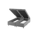 Ver imagem 1 de Base Box Baú Queen Lions 35cm 1,98m 1,58m Cinza Viero