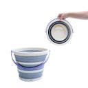 Ver imagem 6 de Kit lavanderia 2 baldes dobráveis de plástico 5L/10L Simplo