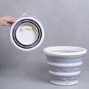 Ver imagem 5 de Kit lavanderia 2 baldes dobráveis de plástico 5L/10L Simplo