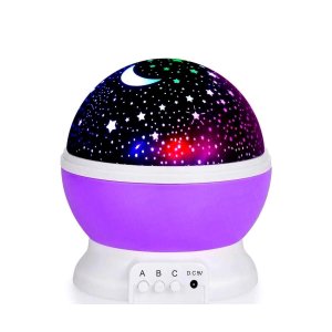 Abajur Luminária de Mesa Sala Quarto Estrelas 360º Infantil