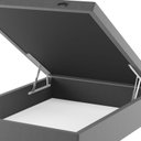 Ver imagem 4 de Base Box Baú Casal Lions 35cm 1,88m 1,38m Cinza Viero