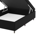 Ver imagem 3 de Base Box Baú Casal Lions 35cm 1,88m 1,38m Preto Viero