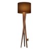 Abajur de Chão 1,58 Metros Luminária de Piso C/ Cúpula Redonda:marrom - 1