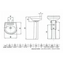 Ver imagem 2 de Coluna para Lavatório Zip Branco - Incepa