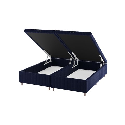 Base Box Baú King Ibiza 35cm 2,03m 1,93m