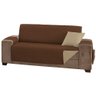 Capa Protetor de Sofá King 4 Lugares 4,00 X 1,90 Manu 100% Poliéster:tabacocáqui - 1