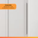 Ver mais imagens de Guarda Roupas Casal 2 Portas de Correr com Espelho 100% Mdf 6 Gavetas Firenze Branco