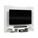 Ver imagem 4 de Painel Home para Tv até 50 Polegadas com Nichos e Prateleiras Ej - Branco