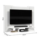 Ver imagem 5 de Painel Home para Tv até 50 Polegadas com Nichos e Prateleiras Ej - Branco