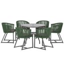 Ver imagem 1 de Mesa e 6 Cadeiras e Noronha Preto E11 Trama Original Verde